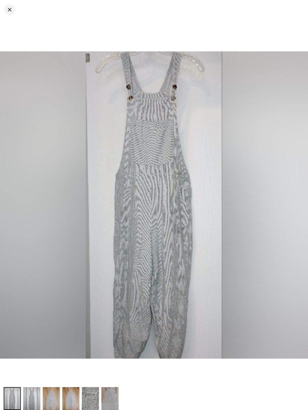 Kleen striped overalls